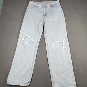 Shein Jeans Womens Size 32 High Rise Wide Leg Light Wash